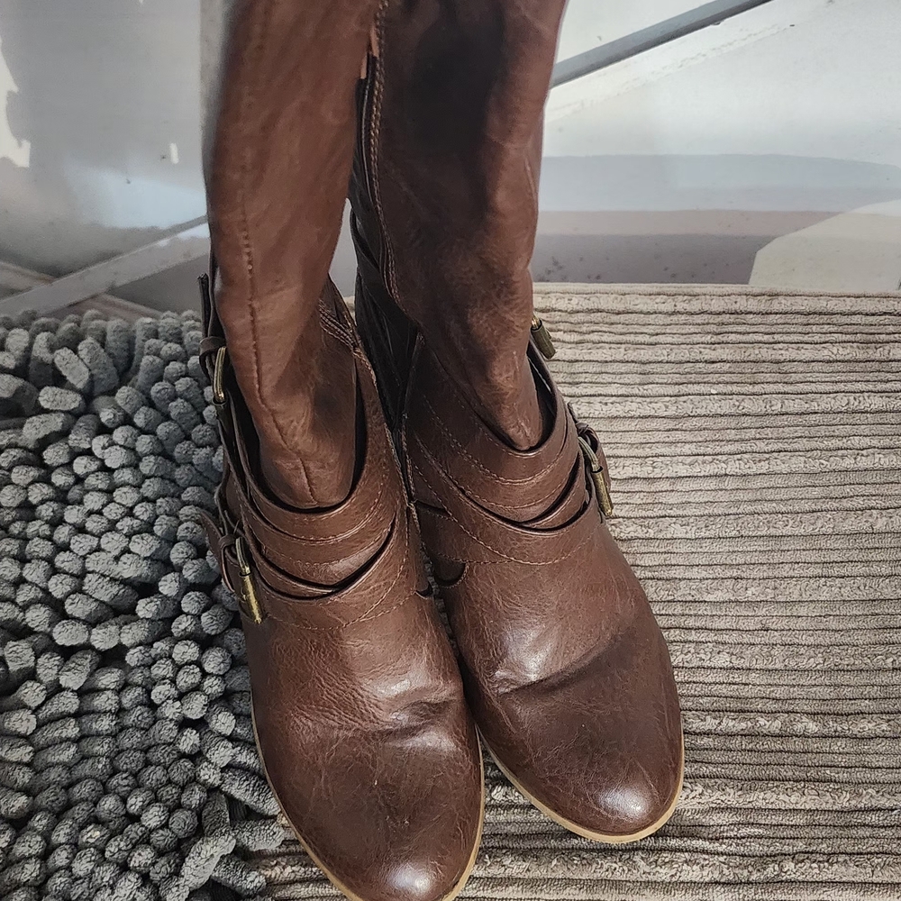 Brown Leather Women's Boots